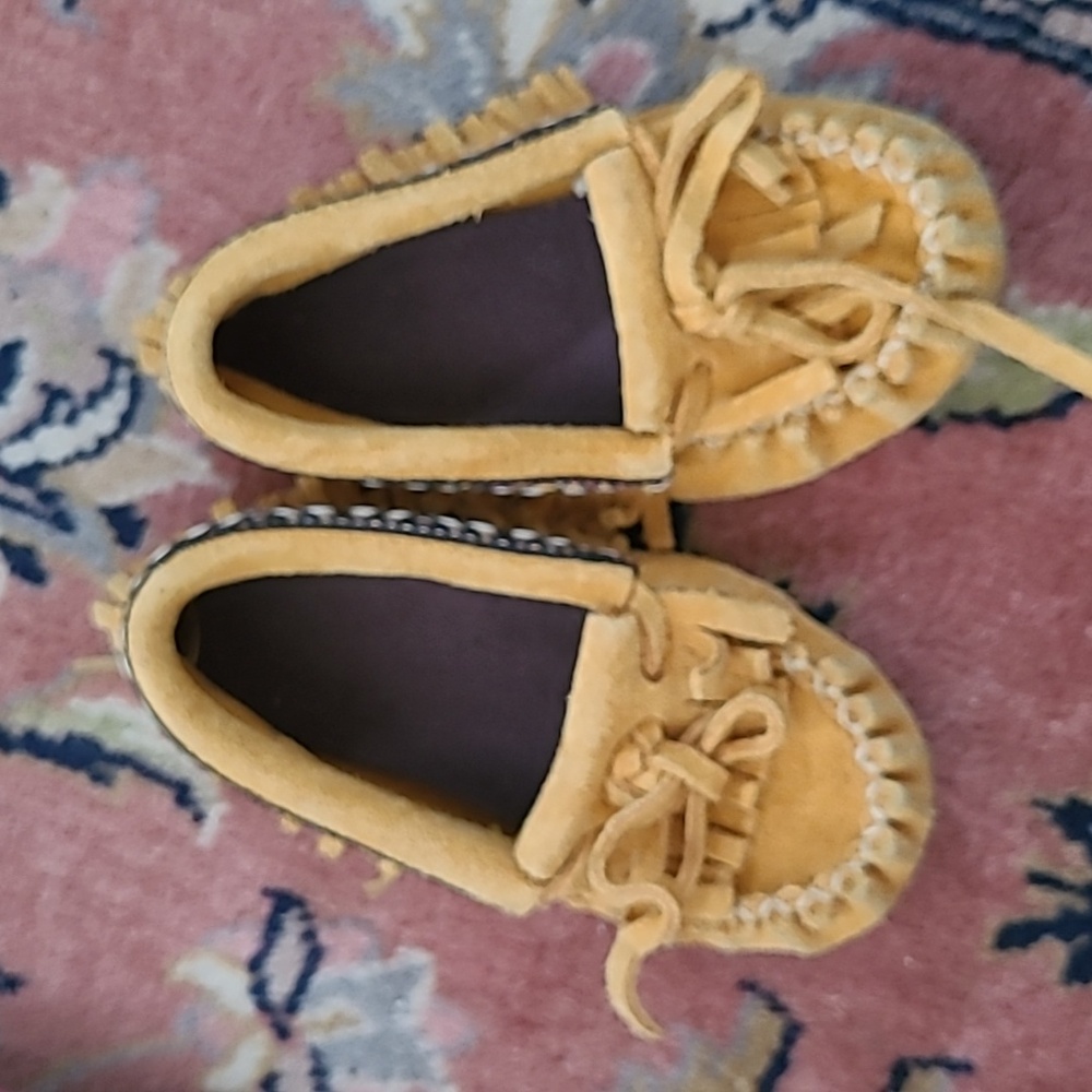 Charming Kids Moccasins - Mustard Yellow